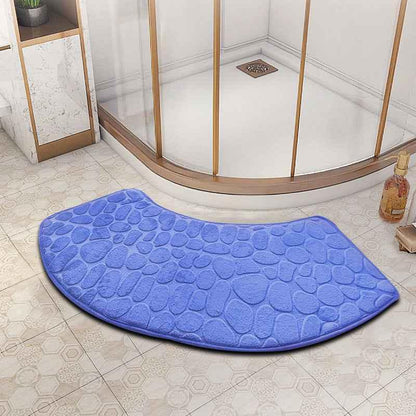 fan-shaped bathroom floor mat - Shello's Creative Boutique