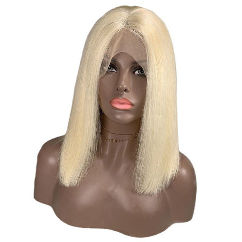613 Blonde Bob Wig Short Straight Human Hair Wigs For Women Shello Creative Boutique