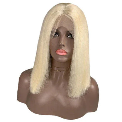 613 Blonde Bob Wig (Short, Straight Human Hair for Women) - Shello's Creative Boutique