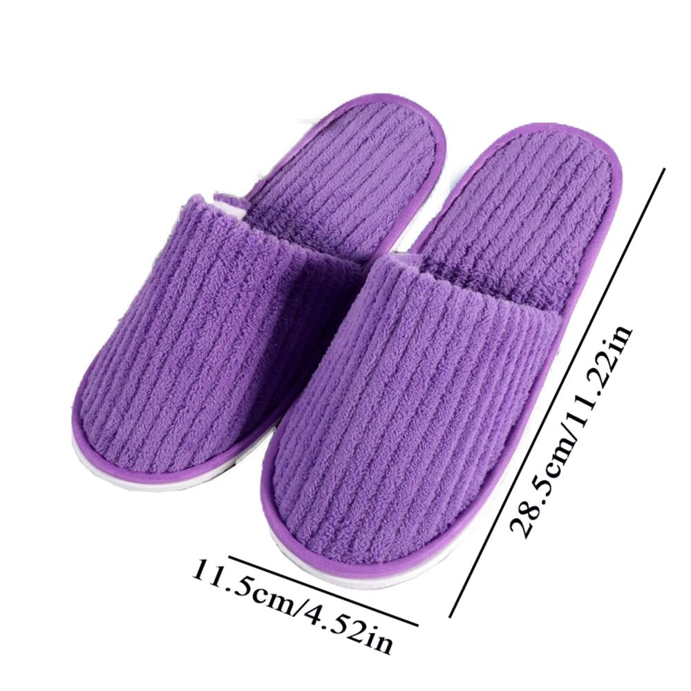Disposable Guest Slippers - 3 Pairs Non - Slip Indoor Set - Shello's Creative Boutique