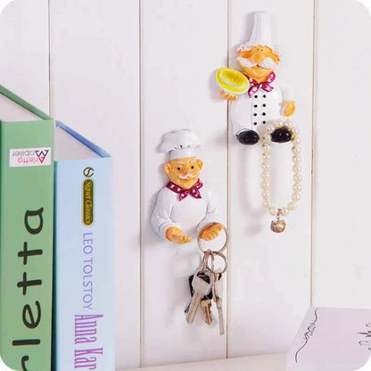 2pcs Cute Self Adhesive Wall Hook for Kitchen Hanger and Plug Holder - Shello's Creative Boutique