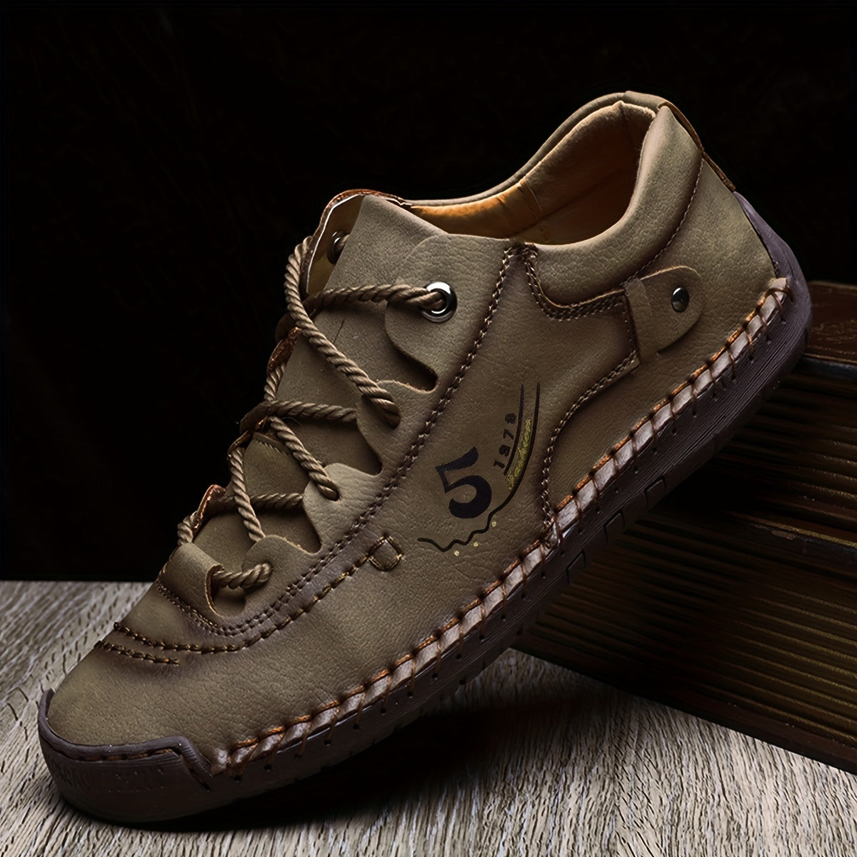 Casual Handmade Stitching Men's Flats - Outdoor Walking Shoes Sneakers Shello's Creative Boutique