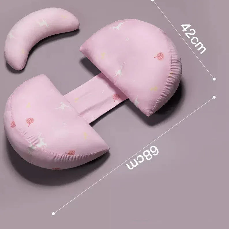 U-Shaped Pregnancy Pillow - Side Sleeping Support & Comfort - Shello's Creative Boutique