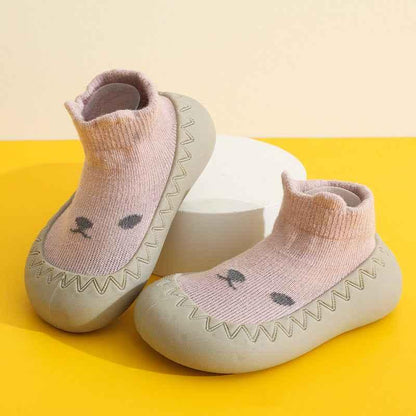 Baby Non-Slip Cotton Floor Socks - Soft Breathable Socks with Cartoon Designs - Shello's Creative Boutique