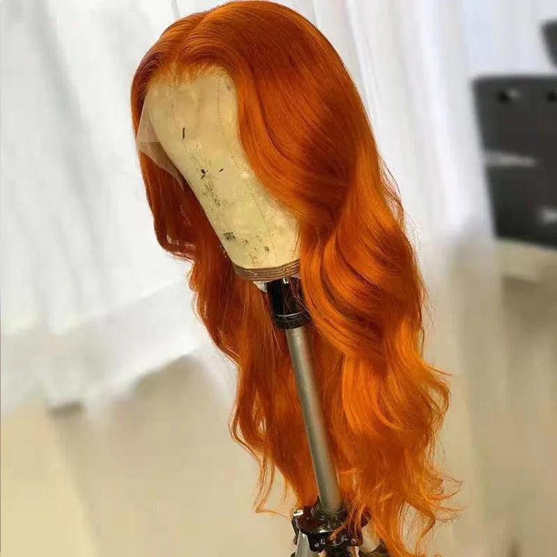 Dark Orange Wig - European & American Style Smooth Hair Set - Shello's Creative Boutique