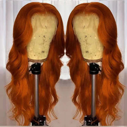 Dark Orange Wig - European & American Style Smooth Hair Set - Shello's Creative Boutique