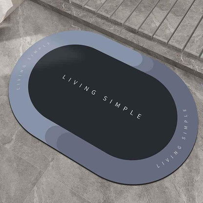 Quick-Drying Absorbent Bathroom Floor Mat - Shello's Creative Boutique