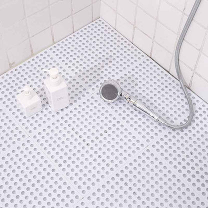 Modular Interlocking Bath Mat - Non-Slip Waterproof TPR Floor Tiles 30x30cm - Shello's Creative Boutique