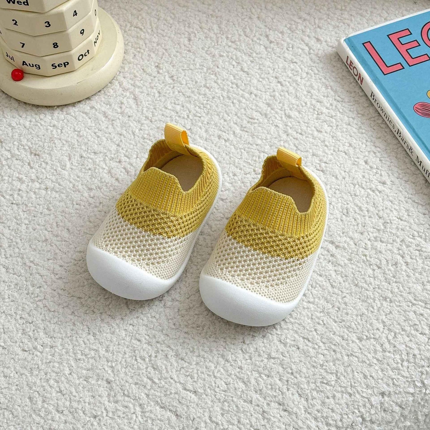 Non-Slip Baby Floor Shoes - Breathable Mesh First Walking Shoes - Shello's Creative Boutique