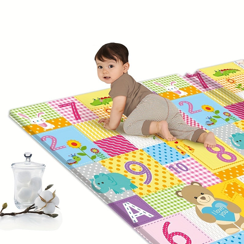 Double-Sided Waterproof Baby Play Mat - Educational Foam Floor Pad 180x100cm