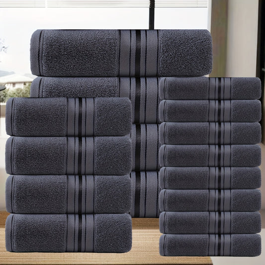 16 Piece Bath Towel Set - Complete Bundle