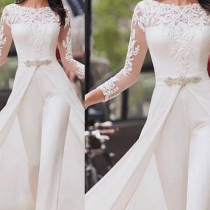 Elegant White Jumpsuit Women Overalls Long One Piece Strapless Slash Neck Feather Y2k Sexy Wedding Party Night Evening Rompers - Shello's Creative Boutique
