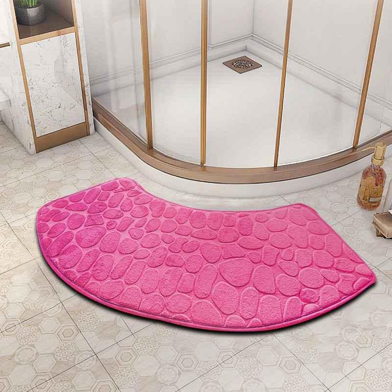 fan-shaped bathroom floor mat - Shello's Creative Boutique