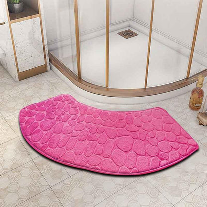 fan-shaped bathroom floor mat - Shello's Creative Boutique