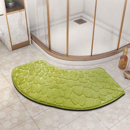 fan-shaped bathroom floor mat - Shello's Creative Boutique