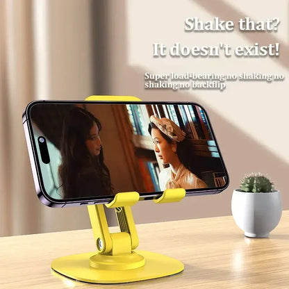 Rotating phone stand foldable desktop TV show lazy person tablet phone support stand - Shello's Creative Boutique