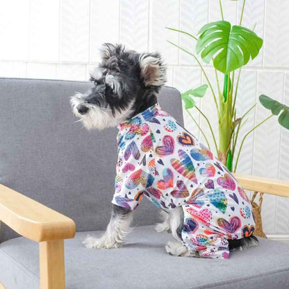 Cute Pet Pajamas for Small and Medium Dogs and Cats - Soft and Comfortable Jumpsuit for Your Furry Friend