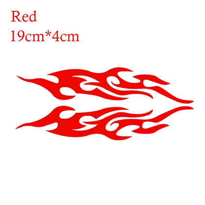 2pcs Universal Car Sticker Styling Engine Hood Motorcycle Decal Decor Mural Vinyl Covers Auto Flame Fire Sticker Car-styling Shello Creative Boutique