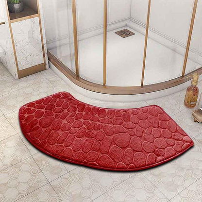 fan-shaped bathroom floor mat - Shello's Creative Boutique