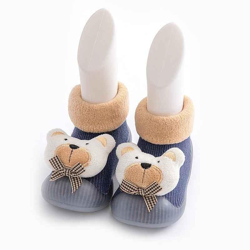 Winter Cotton Warm Baby Floor Socks - Non-Slip Grip Soles - Shello's Creative Boutique