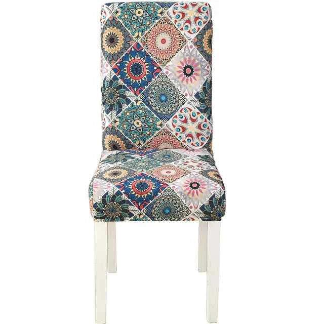 Floral Chair Covers - Elastic Spandex Slipcovers - Shello's Creative Boutique