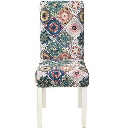 Floral Chair Covers - Elastic Spandex Slipcovers