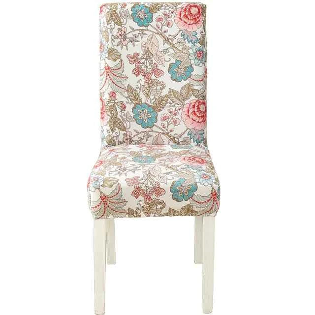 Floral Chair Covers - Elastic Spandex Slipcovers