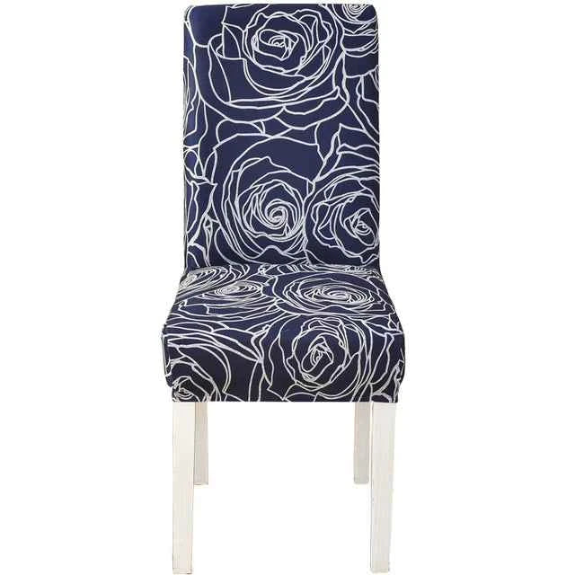 Floral Chair Covers - Elastic Spandex Slipcovers