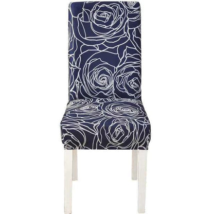 Floral Chair Covers - Elastic Spandex Slipcovers