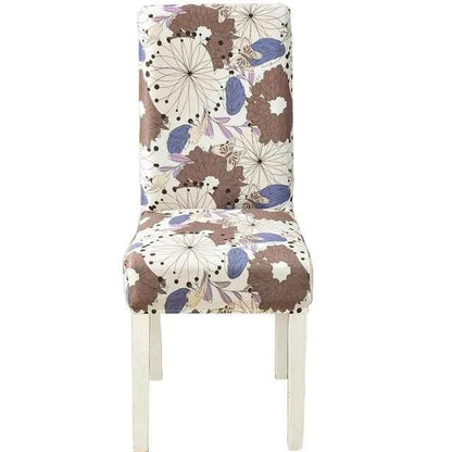 Floral Chair Covers - Elastic Spandex Slipcovers