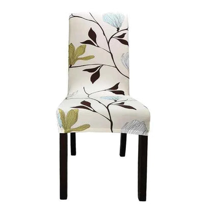 Floral Chair Covers - Elastic Spandex Slipcovers