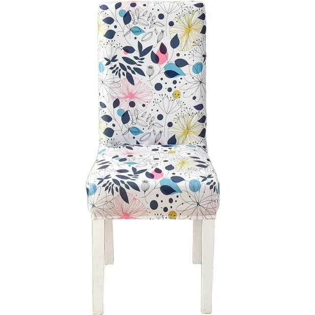 Floral Chair Covers - Elastic Spandex Slipcovers