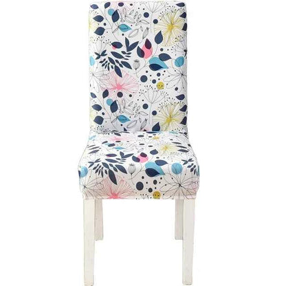 Floral Chair Covers - Elastic Spandex Slipcovers