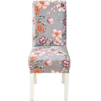Floral Chair Covers - Elastic Spandex Slipcovers