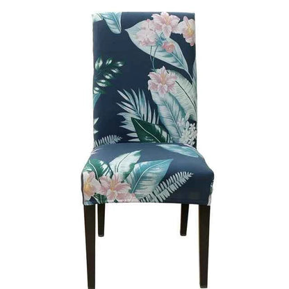 Floral Chair Covers - Elastic Spandex Slipcovers