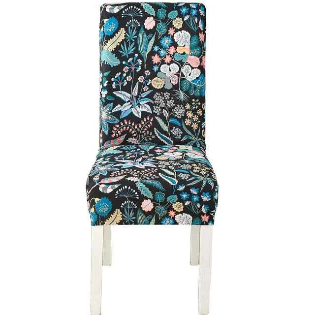 Floral Chair Covers - Elastic Spandex Slipcovers