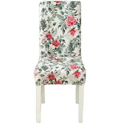 Floral Chair Covers - Elastic Spandex Slipcovers