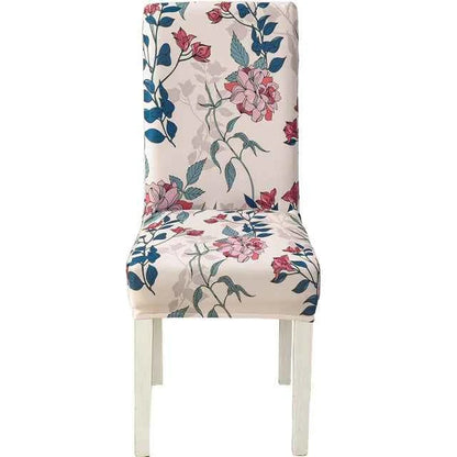 Floral Chair Covers - Elastic Spandex Slipcovers