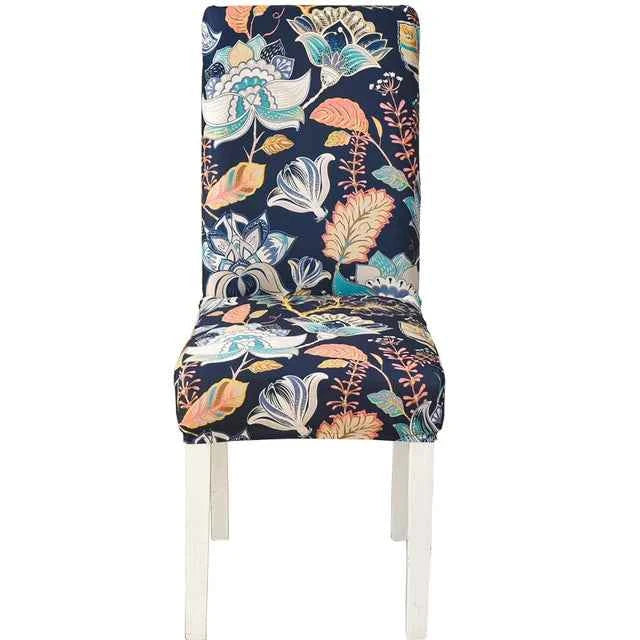 Floral Chair Covers - Elastic Spandex Slipcovers