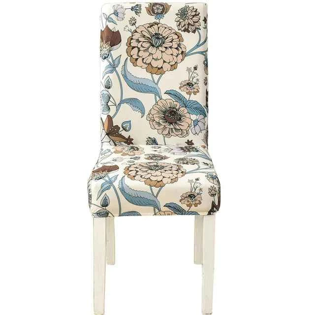 Floral Chair Covers - Elastic Spandex Slipcovers