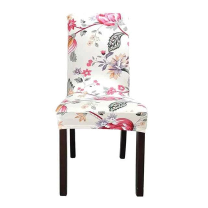 Floral Chair Covers - Elastic Spandex Slipcovers