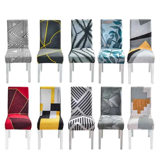 Floral Chair Covers - Elastic Spandex Slipcovers