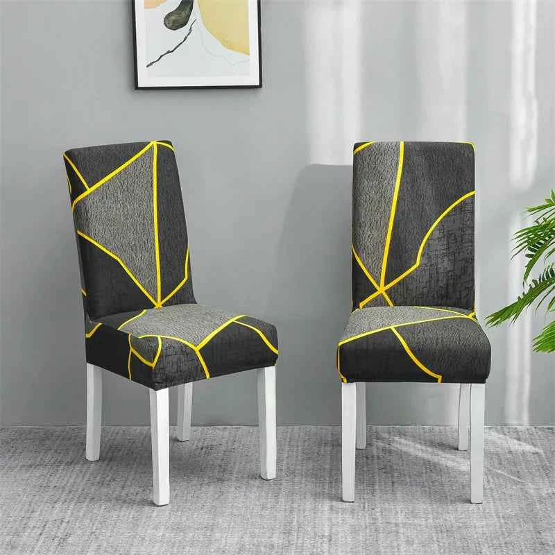 Floral Chair Covers - Elastic Spandex Slipcovers