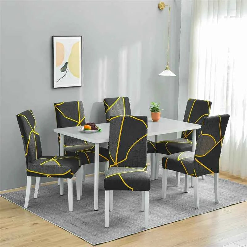 Floral Chair Covers - Elastic Spandex Slipcovers