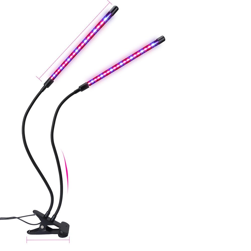 Four - Head LED Clip Grow Light with Timer - 40W Plant Lamp - Shello's Creative Boutique