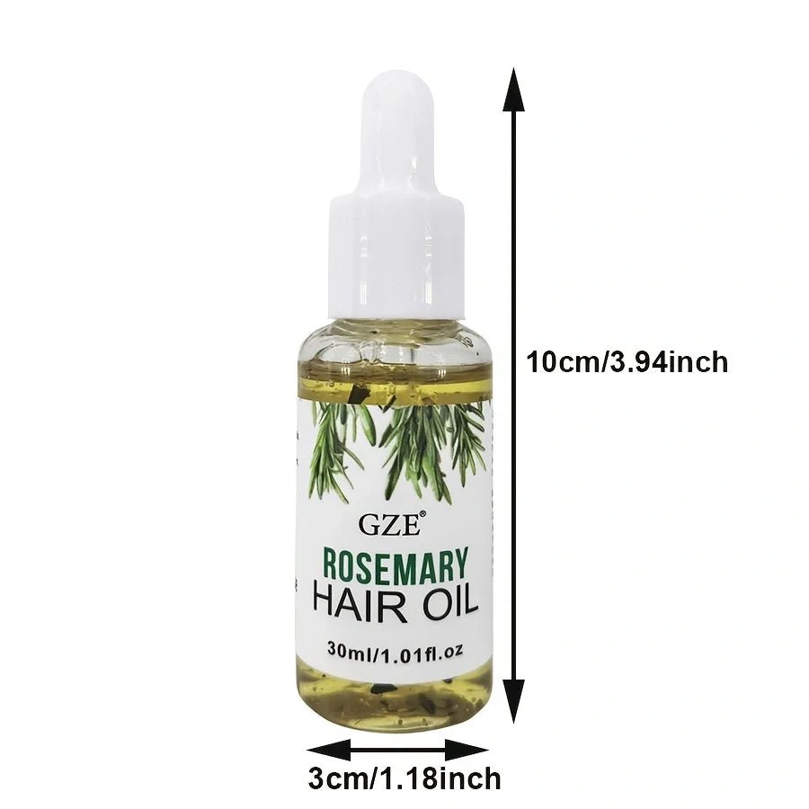 GZE Rosemary Oil for Hair Growth - 2 Pack Scalp Treatment (30ml x 2) - Shello's Creative Boutique