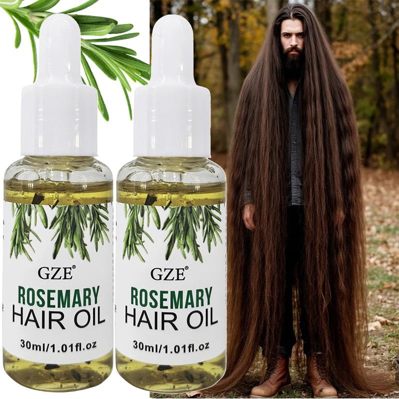 GZE Rosemary Oil for Hair Growth - 2 Pack Scalp Treatment (30ml x 2) - Shello's Creative Boutique