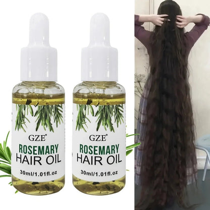 GZE Rosemary Oil for Hair Growth - 2 Pack Scalp Treatment (30ml x 2) - Shello's Creative Boutique