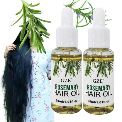 GZE Rosemary Oil for Hair Growth - 2 Pack Scalp Treatment (30ml x 2) - Shello's Creative Boutique