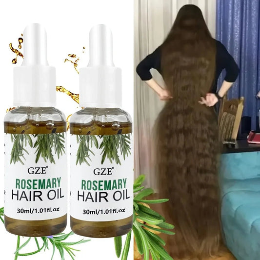 GZE Rosemary Oil for Hair Growth - 2 Pack Scalp Treatment (30ml x 2) - Shello's Creative Boutique